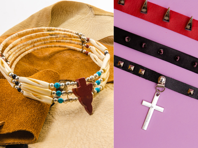 Leather chokers